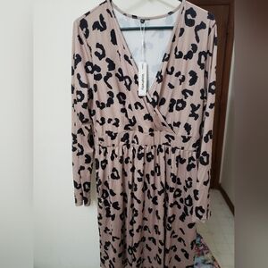 VotePretty Leopard Print Dress